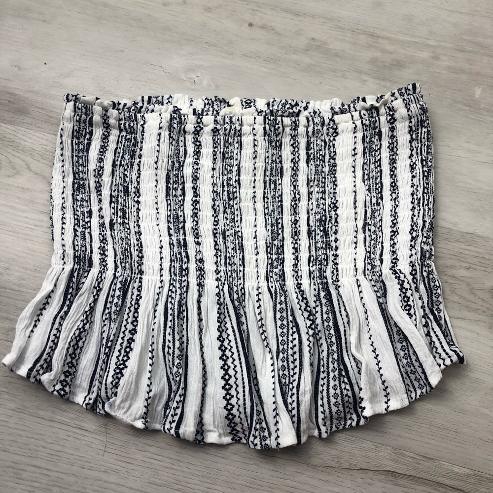 tillys smocked ruffle tube top